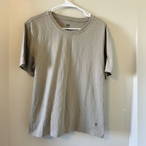 Frye Tan Short Sleeve Tee Soft Cotton Blend
